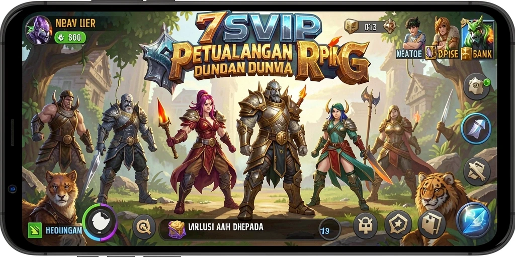 Tampilan gameplay RPG yang mengasyikkan dan interaktif.
