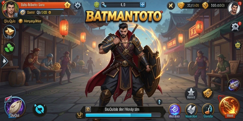 Tampilan gameplay QiuQiu yang seru dan mengasyikkan.