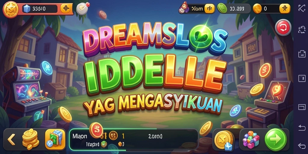 Screenshot gameplay <strong>DREAMSLOTS</strong> menunjukkan putaran slot yang mengasyikkan.