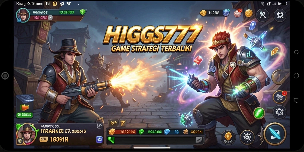 Tampilan gameplay menegangkan dari HIGGS777 dengan taktik mendalam.