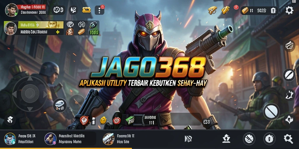 Screenshot utama JAGO368 menampilkan berbagai alat Utility yang tersedia.