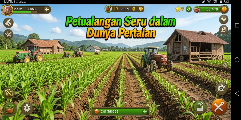 Tampilan menarik dari gameplay <strong>LINETOGEL</strong> saat bertani.