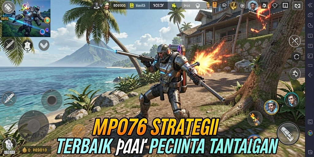 Gameplay MPO76 menunjukkan pertempuran strategi yang mendebarkan dan mendetail.