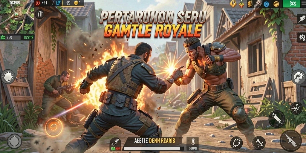 Gameplay seru dalam pertempuran Battle Royale di OCE69.