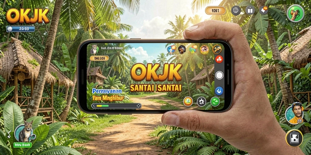 Screenshot menunjukkan momen seru gameplay OKJK menjelang level akhir.