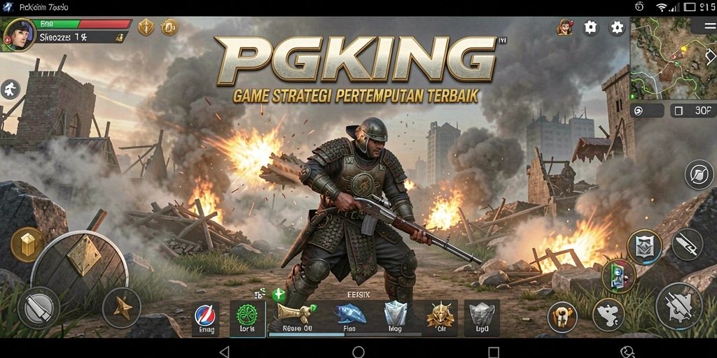 Tampilan menarik dari gameplay PGKING dalam mode pertempuran.