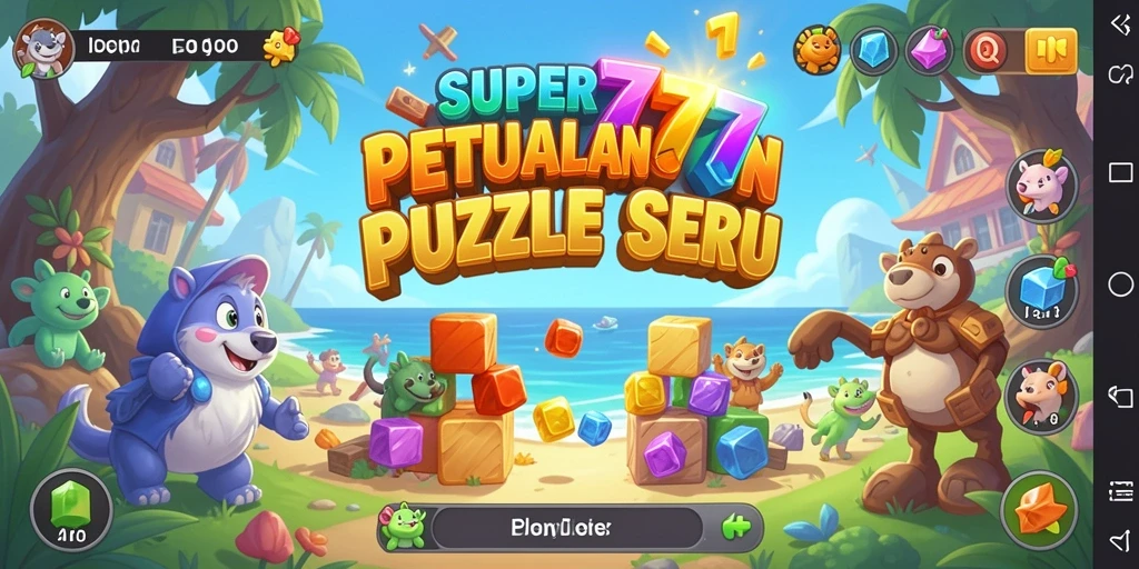 Tampilan gameplay <strong>SUPER777</strong> yang penuh warna dan menantang.