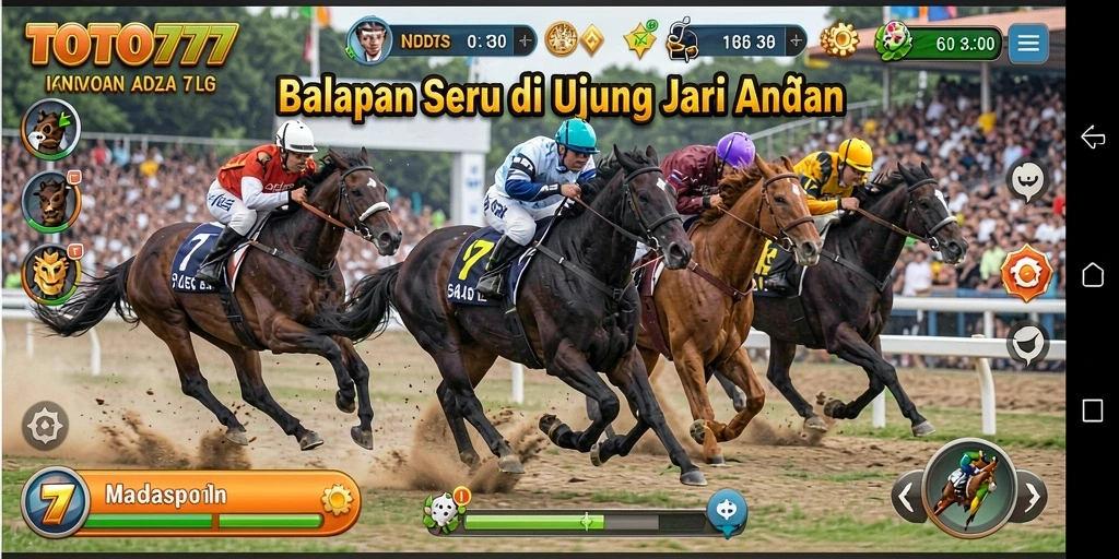 Tangkapan layar TOTO777 menampilkan aksi balapan yang mendebarkan dan grafis yang menawan.