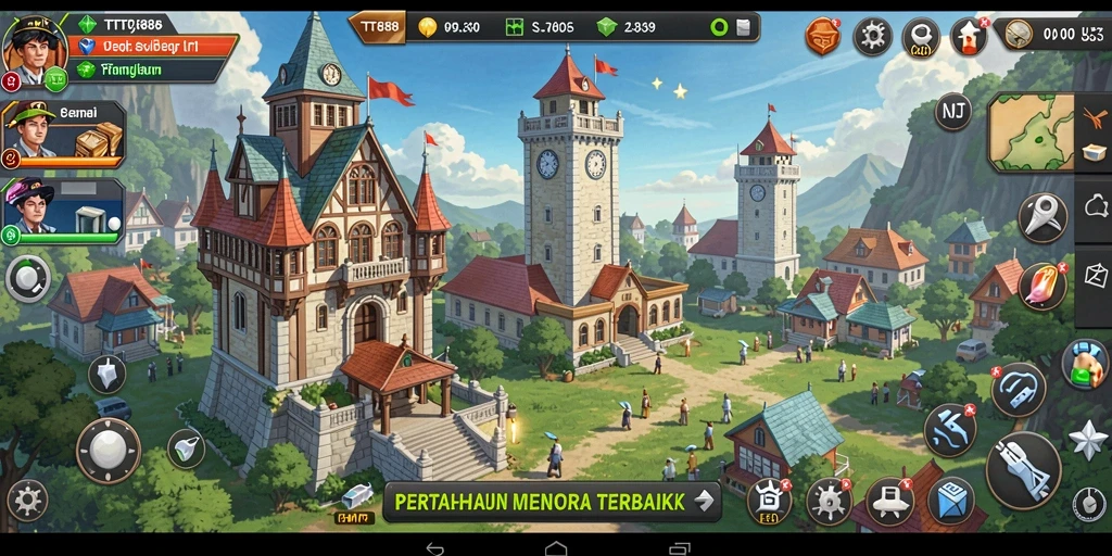 Gameplay menara pertahanan yang mendebarkan di TTT888.