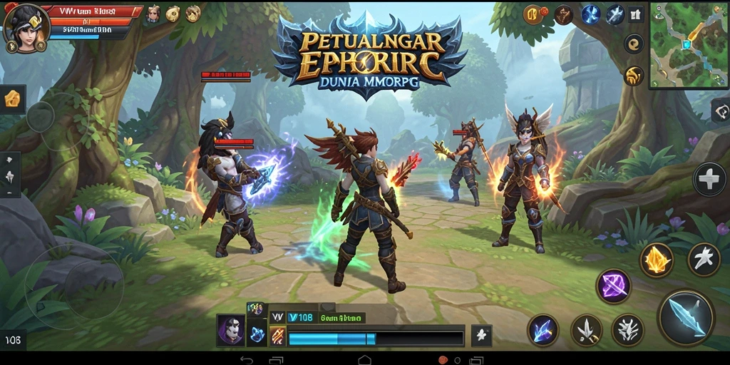 Tampilan gameplay menakjubkan dari VW108 di dunia MMORPG.